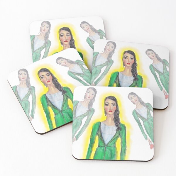 Item preview, A GIRL IN A GREEN COAT designed and sold by IvanaKada.