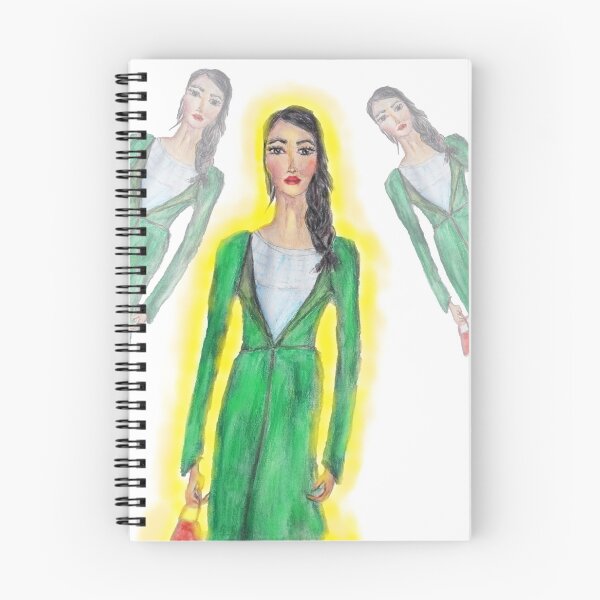 Item preview, A GIRL IN A GREEN COAT designed and sold by IvanaKada.