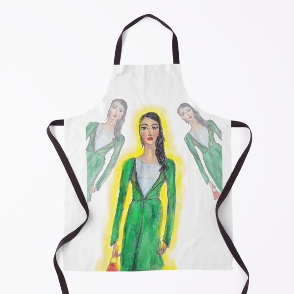Item preview, A GIRL IN A GREEN COAT designed and sold by IvanaKada.