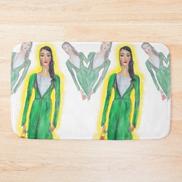 Item preview, A GIRL IN A GREEN COAT designed and sold by IvanaKada.