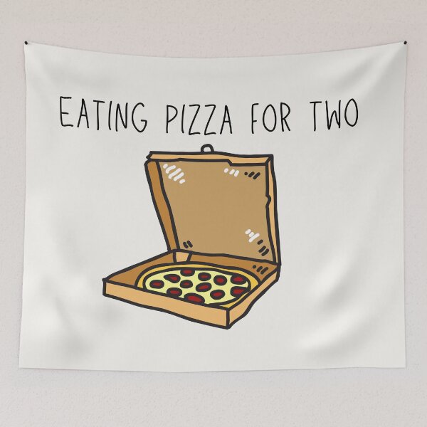 Item preview, Eating Pizza For Two | Pizza Box designed and sold by casualism.