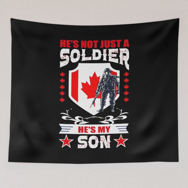 Item preview, 'HE'S NOT JUST A SOLDIER HE'S MY SON' COLLECTION designed and sold by JRM Tees & More Store.
