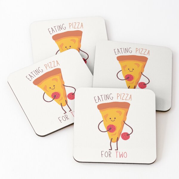 Item preview, Eating Pizza For Two | Smiley Pizza Slice designed and sold by casualism.