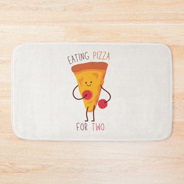 Item preview, Eating Pizza For Two | Smiley Pizza Slice designed and sold by casualism.