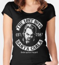 Camiseta entallada de cuello ancho El club de motociclistas Lost Boys