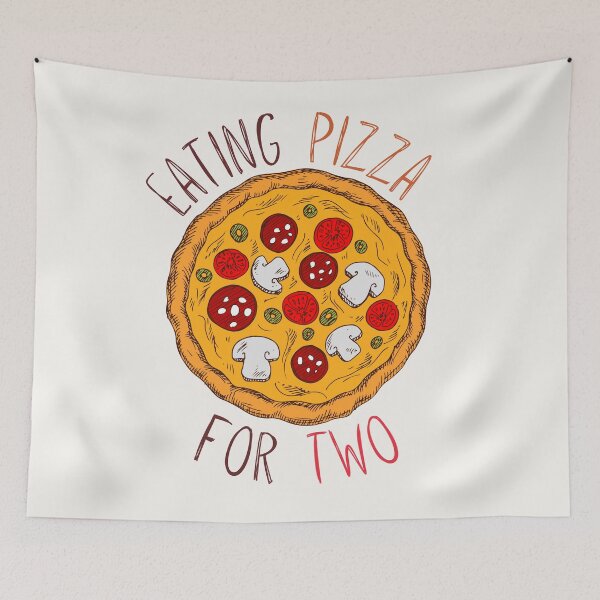 Item preview, Eating Pizza For Two | Full Sized Pizza designed and sold by casualism.