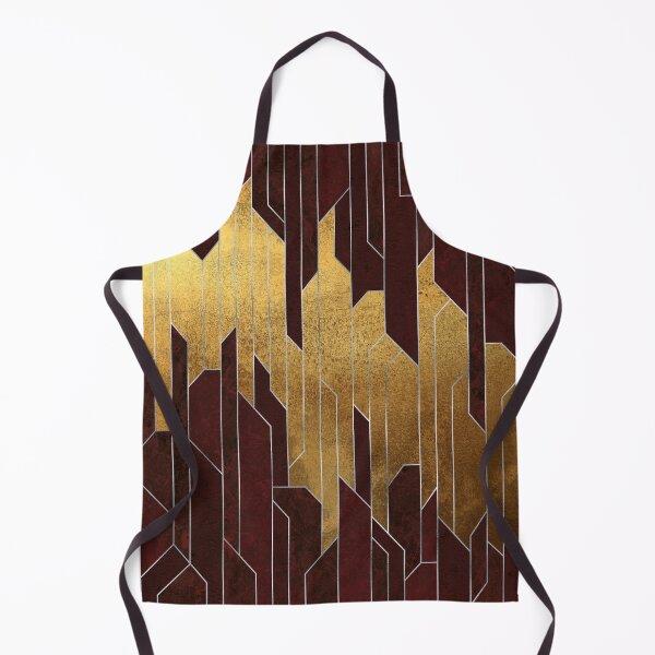 Item preview, Red Ruby and Gold Geometry designed and sold by AmbienceArt.