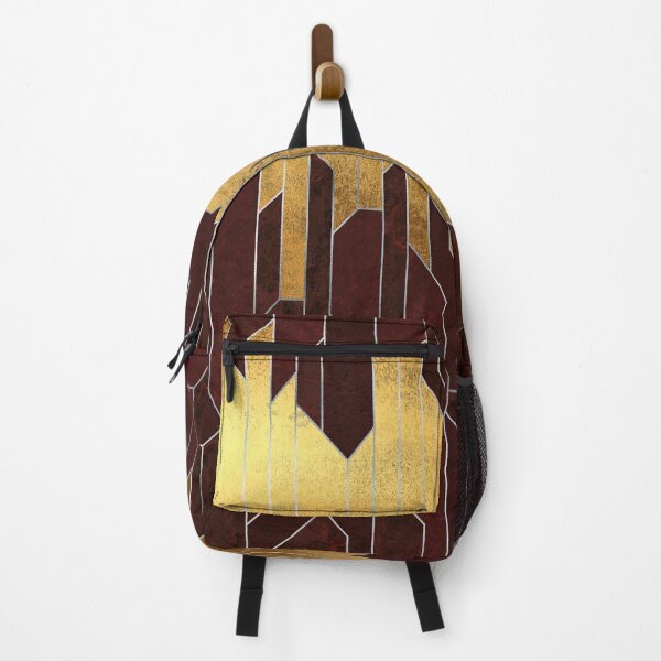 Item preview, Red Ruby and Gold Geometry designed and sold by AmbienceArt.