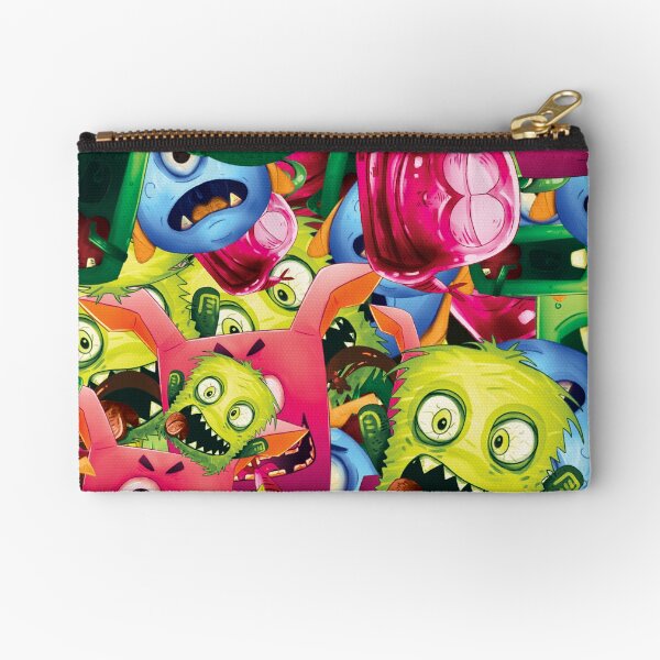 Monsters Repeatable Pattern Zipper Pouch