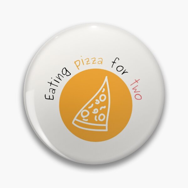 Item preview, Eating Pizza For Two | Yellow Minimalist designed and sold by casualism.