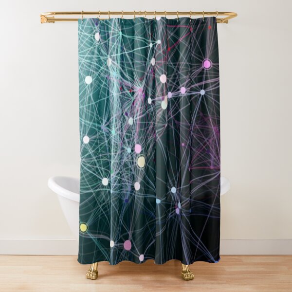 #Complexity characterises the #behaviour of a #system or #model whose components interact in multiple ways and follow local rules Shower Curtain