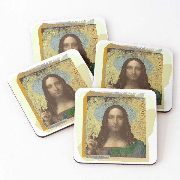 Item preview, Leonardo Da Vinci's Salvator Mundi (Pop Art by ACCI) Portrait designed and sold by VanyssaGraphics.