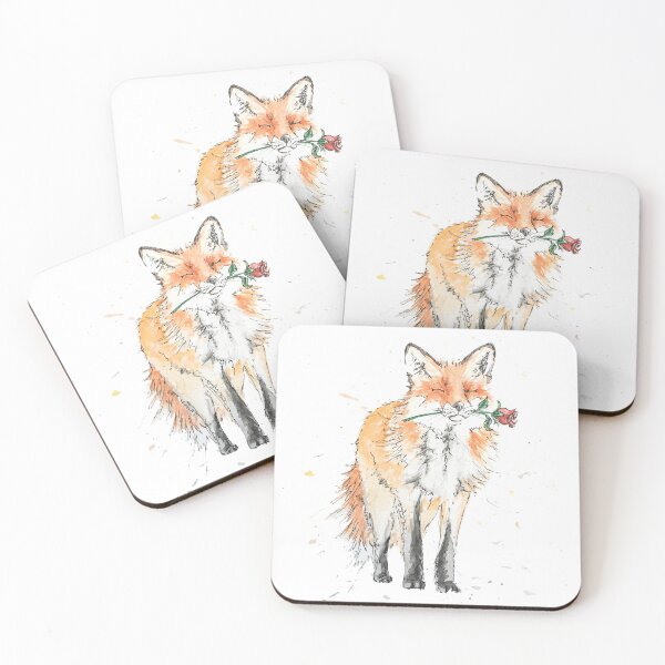 Item preview, Romantic Fox - Fox - Watercolour designed and sold by B-ARTIZAN.