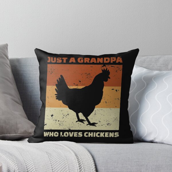 Item preview, Just A Grandpa Who Loves Chicken Grandad Grandfather Farm Countryside Retro designed and sold by sillyquestions.
