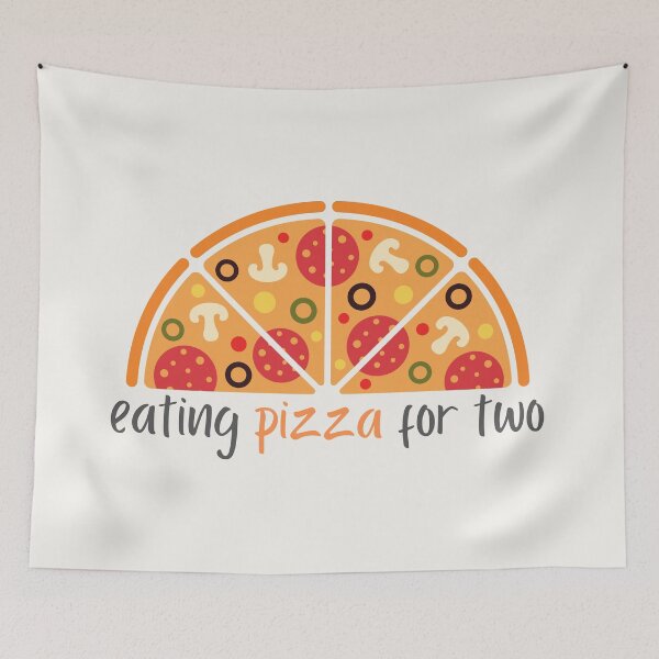 Item preview, Eating Pizza For Two | Halfed Pizza designed and sold by casualism.