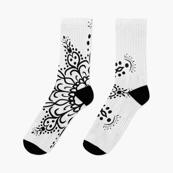 Item preview, Mandala líneas negras borde blanco designed and sold by rouxarg.