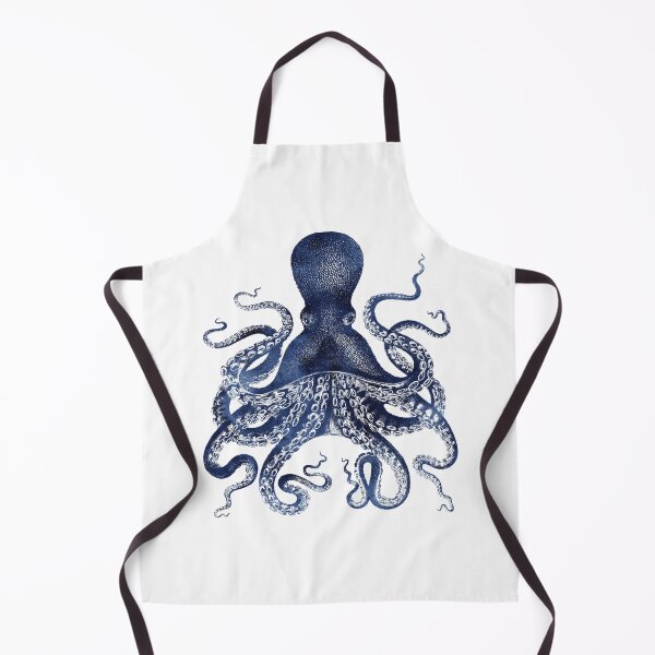 Item preview, Octopus Print Watercolor Navy Blue by Zouzounio Art designed and sold by zouzounioart.