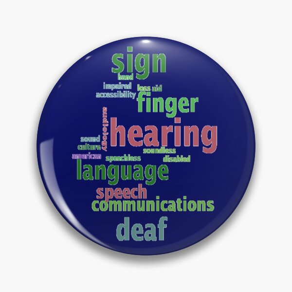 Item preview,  HEARING IMPAIRED,COMMUNICATING WITH SIGN LANGUAGE. designed and sold by Adri Barnard.