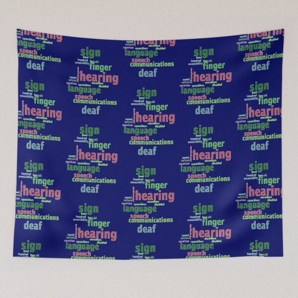 Item preview, HEARING IMPAIRED,COMMUNICATING WITH SIGN LANGUAGE. designed and sold by Adri Barnard.