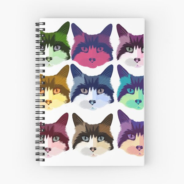 Item preview, 9 colourful cats designed and sold by Colonels  Basement.