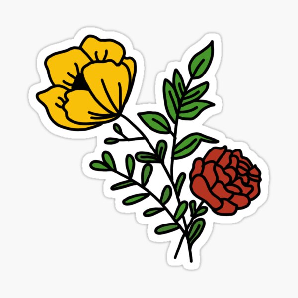 Item preview, Red and yellow flower designed and sold by megan1007.