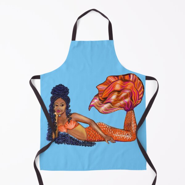 Item preview, Mermaid with long dreadlocks relaxing designed and sold by Artonmytee.