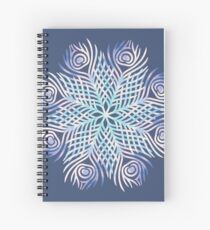 Peacock feathers / Mandala Spiral Notebook