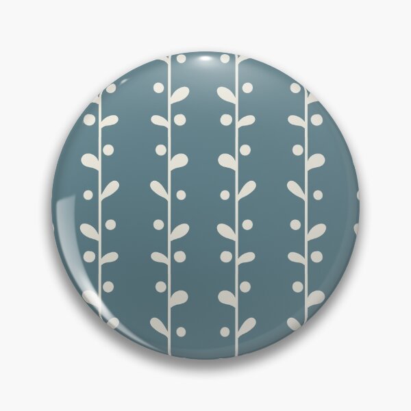 Item preview, Cottagecore Blue and White Bold Leaf Print designed and sold by SeaverN.