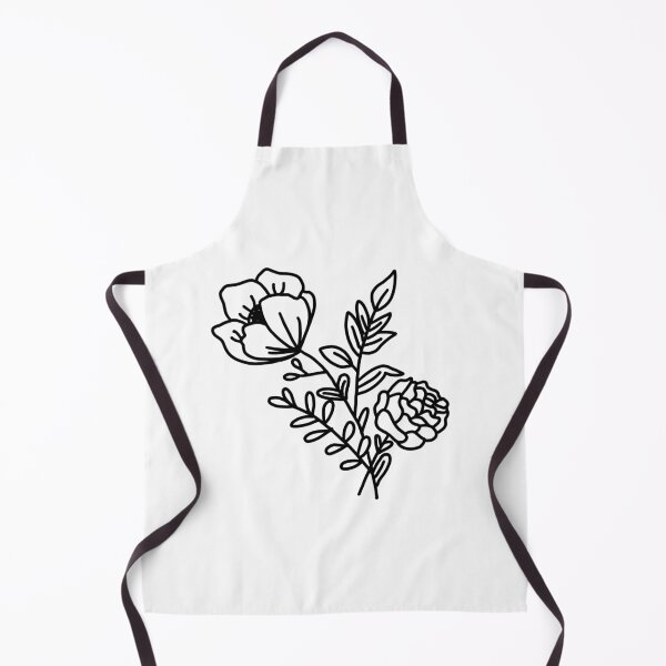 Item preview, simple black and white flower designed and sold by megan1007.