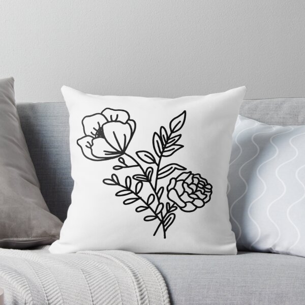 Item preview, simple black and white flower designed and sold by megan1007.