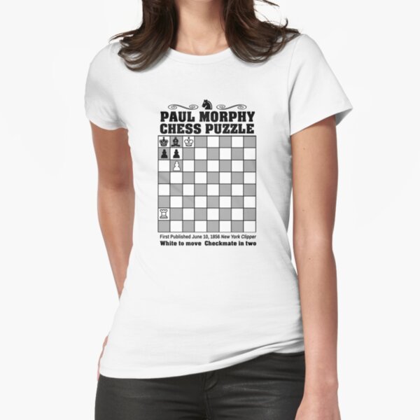 Paul Morphy--Chess Puzzle Art Board Print for Sale by tshdesigns