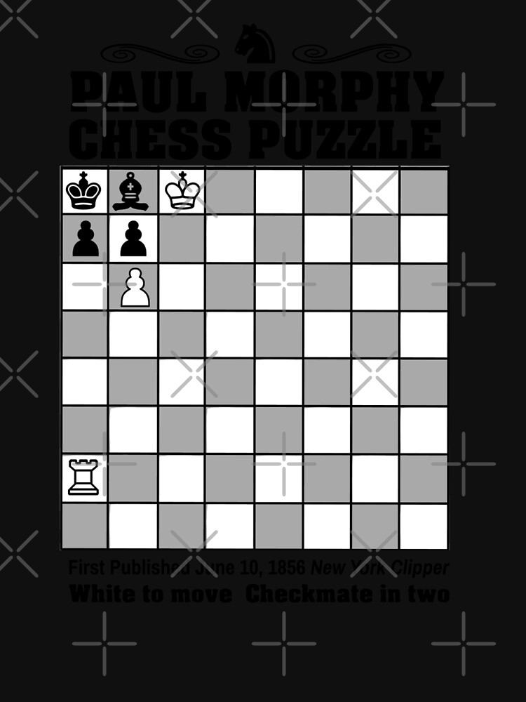 Paul Morphy--Chess Puzzle Art Board Print for Sale by tshdesigns