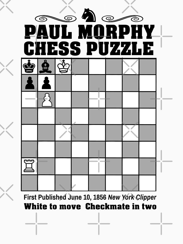 Paul Morphy--Chess Puzzle by tshdesigns