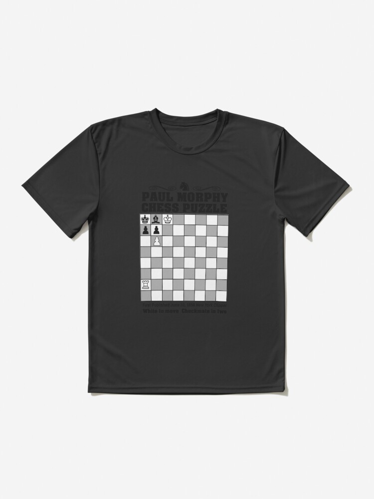 New Paul Morphy--Chess Puzzle T-Shirt quick-drying t-shirt