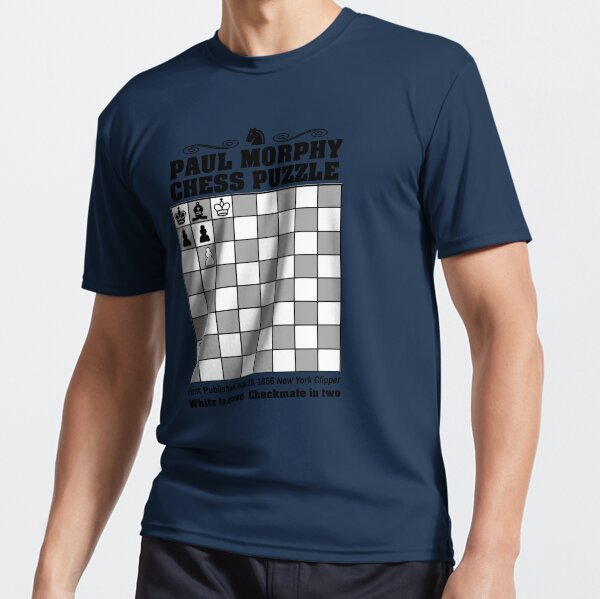 New Paul Morphy--Chess Puzzle T-Shirt quick-drying t-shirt