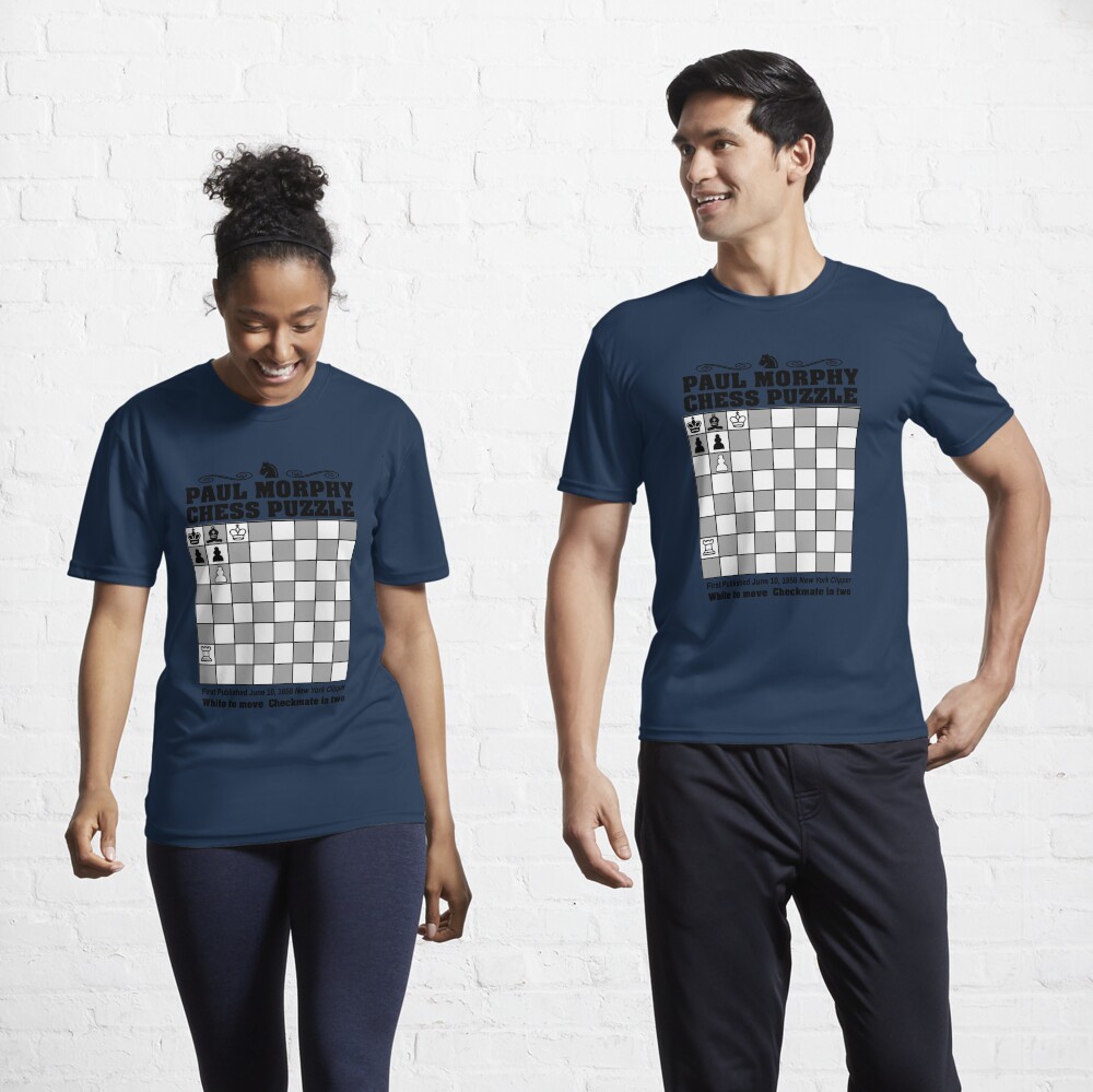 New Paul Morphy--Chess Puzzle T-Shirt quick-drying t-shirt