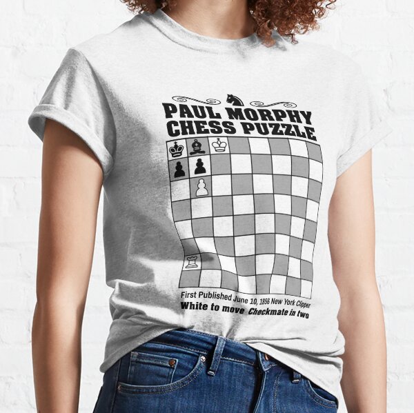 Paul Morphy--Chess Puzzle Classic T-Shirt