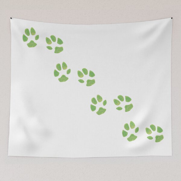Item preview, Green dog tracks designed and sold by magenta-dream.