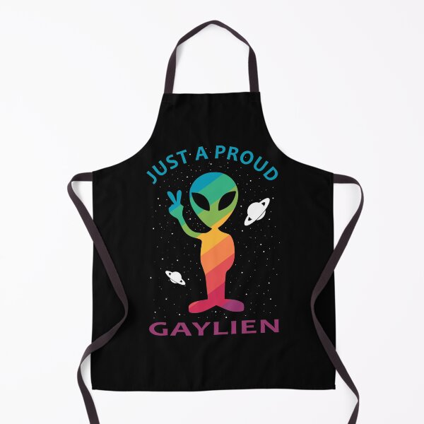 Item preview, Just A Proud Gaylien Cute LGBTQ+ Pride Month Rainbow Flag Pride Parade Slogan designed and sold by sillyquestions.