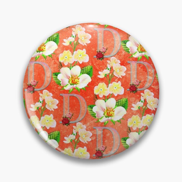 Item preview, Floral Letter D patterns  designed and sold by MoSaid.