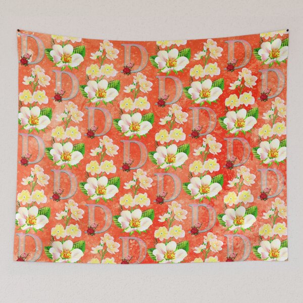 Item preview, Floral Letter D patterns  designed and sold by MoSaid.
