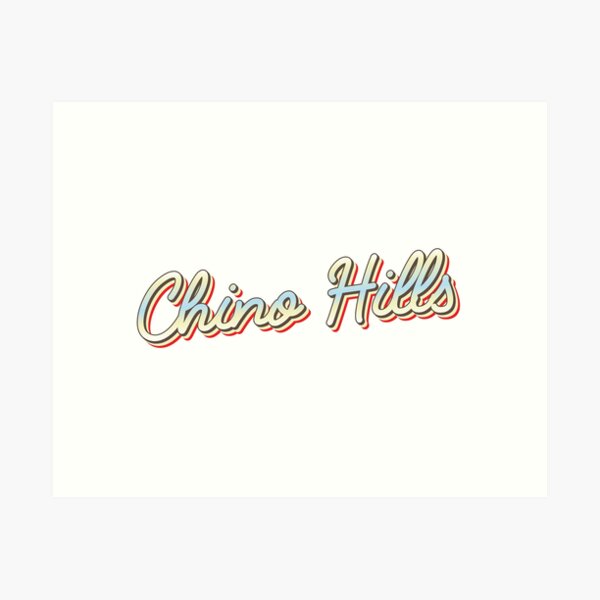 Vista previa del artículo con la obra «Guión 1 de Chino Hills College Town», diseñado y vendido por Lokalista.