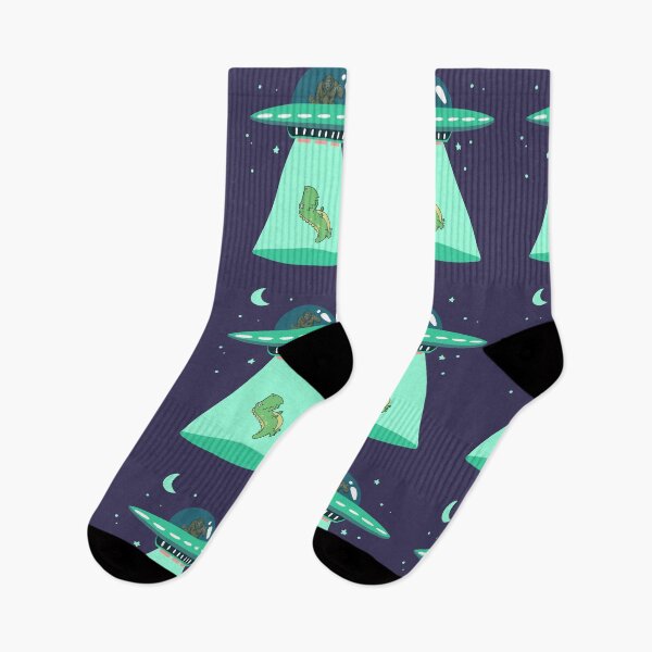 Item preview, Bigfoot UFO Dino Funny Alien Abduction Dinosaur Humor Gift designed and sold by trendo.