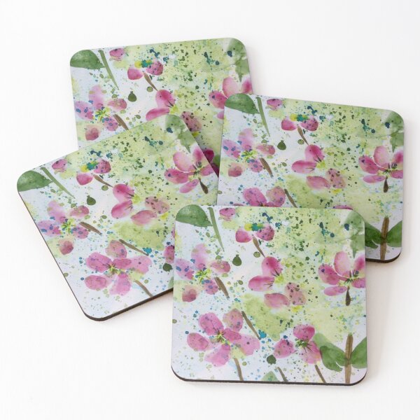 Item preview, “Floral Fantasy”. Vibrant Splattered Watercolours.  designed and sold by Angela Haig-Harrison.