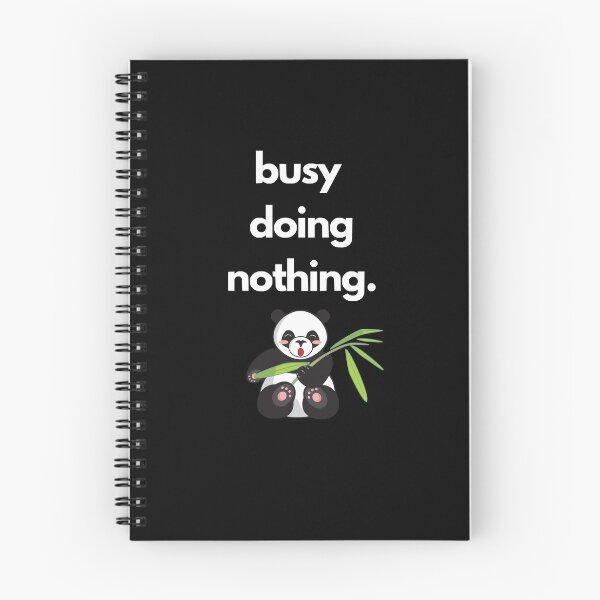 Item preview, Busy doing nothing panda designed and sold by MerlinTea.