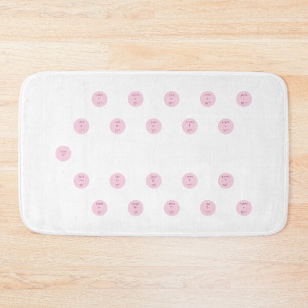 Item preview,  Units prefixes-circles- pink- pack of stickers designed and sold by CSouissi.