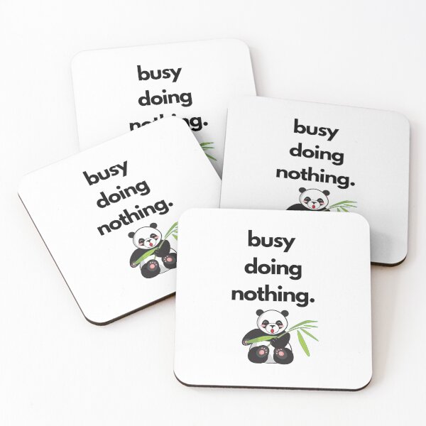 Item preview, Busy doing nothing panda designed and sold by MerlinTea.