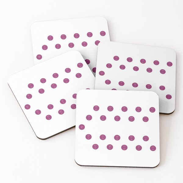 Item preview,  Units prefixes-circles- dark pink- pack of stickers designed and sold by CSouissi.