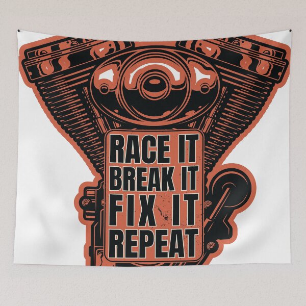 Item preview, Race It Break It Fix It Repeat designed and sold by zefgraphic.