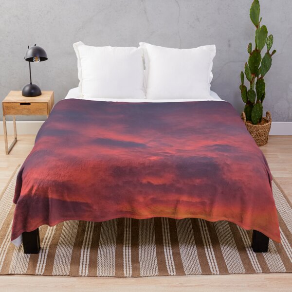 Item preview, Colorful Orangey Pink Pastel Sunrise illuminating the Clouds in the Morning Sky designed and sold by PrettyLittlePic.